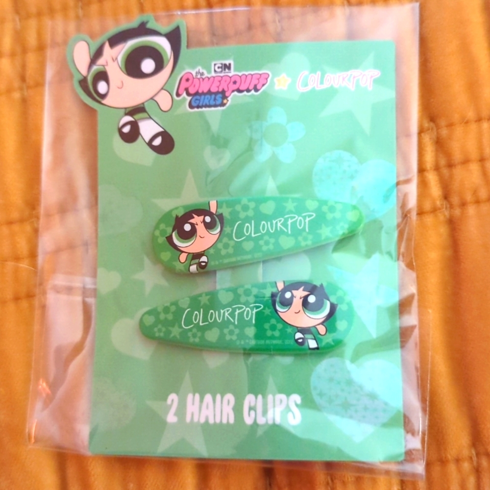 Colourpop x Powerpuff Girls hair clips